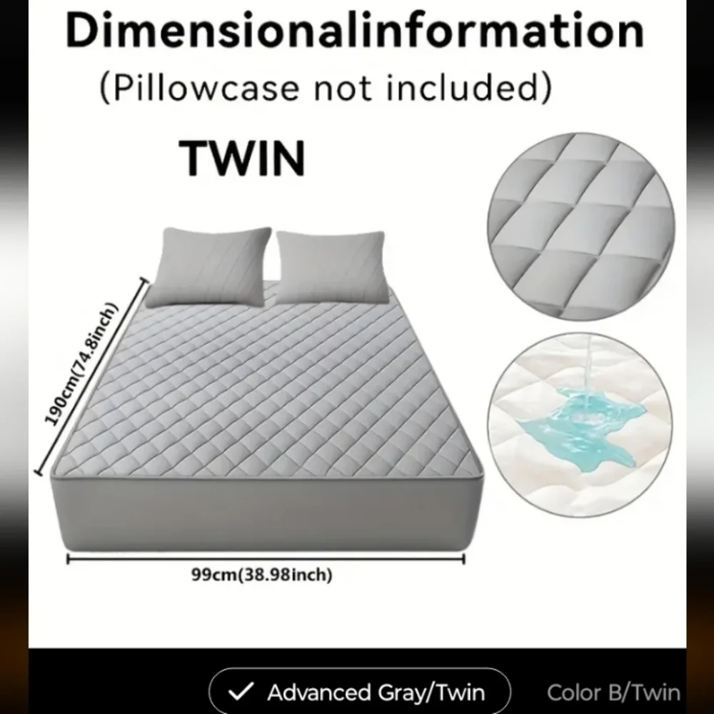1pc Twin Cooling Waterproof Mattress Protector NWOT